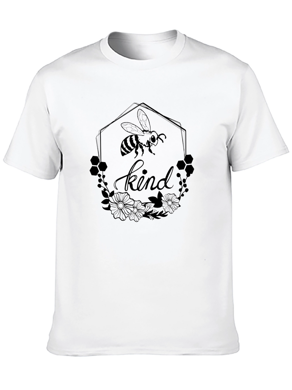 Bee Kind Graphic Tee - Unisex Black T-Shirt