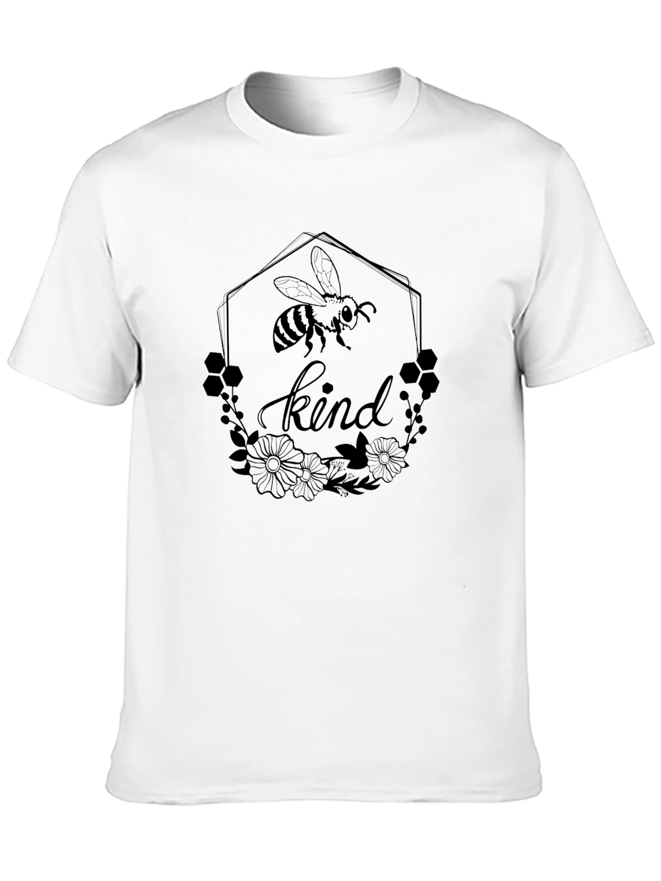 Bee Kind Graphic Tee - Unisex Black T-Shirt