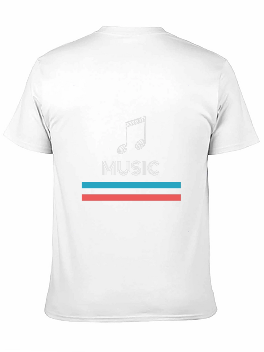 Music Note Graphic Black T-Shirt