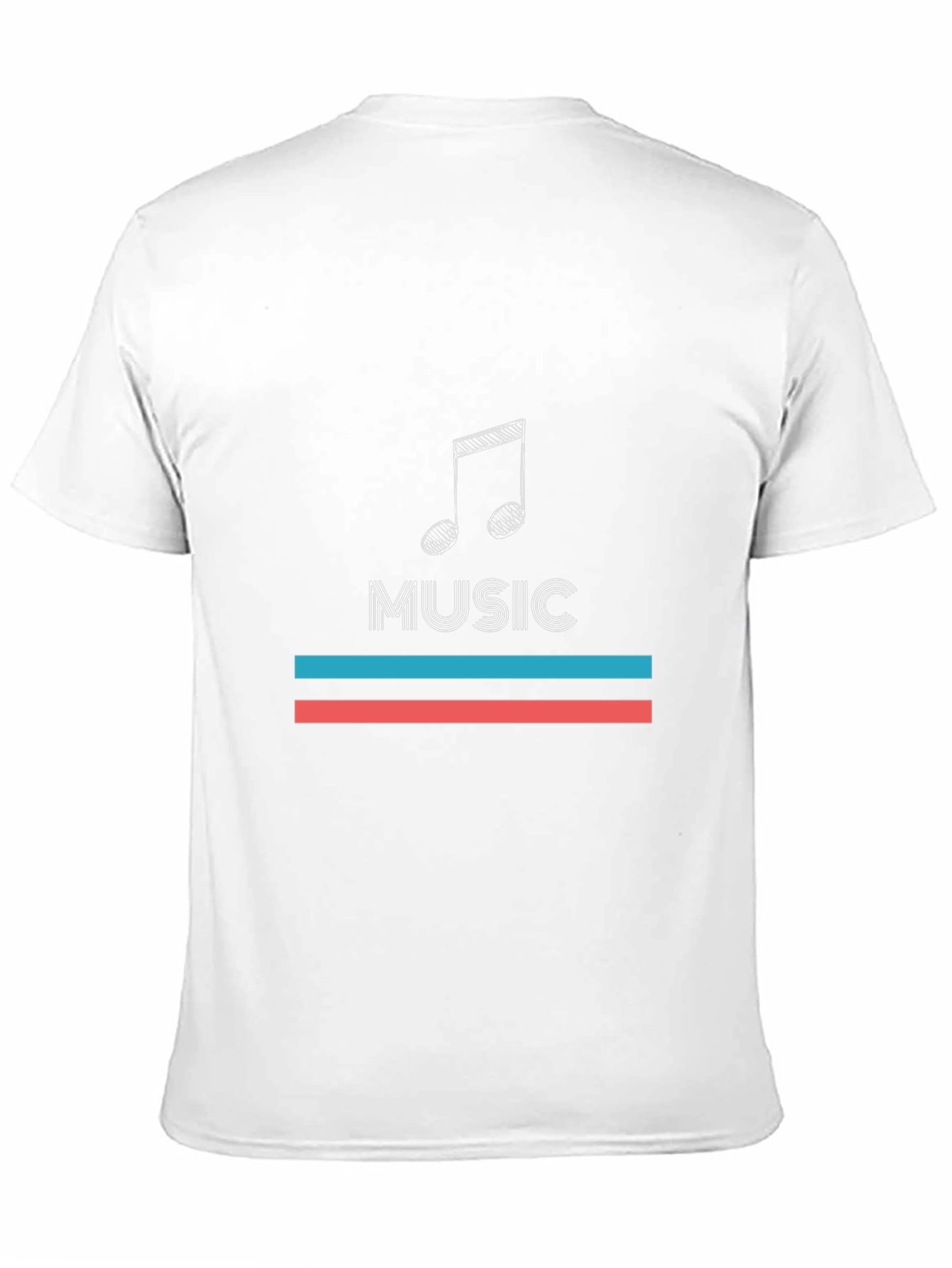 Music Note Graphic Black T-Shirt