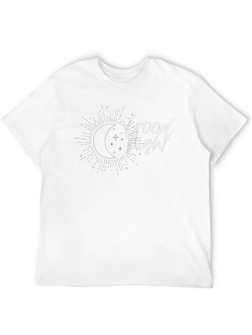Good Night Graphic Tee - Black Casual T-Shirt