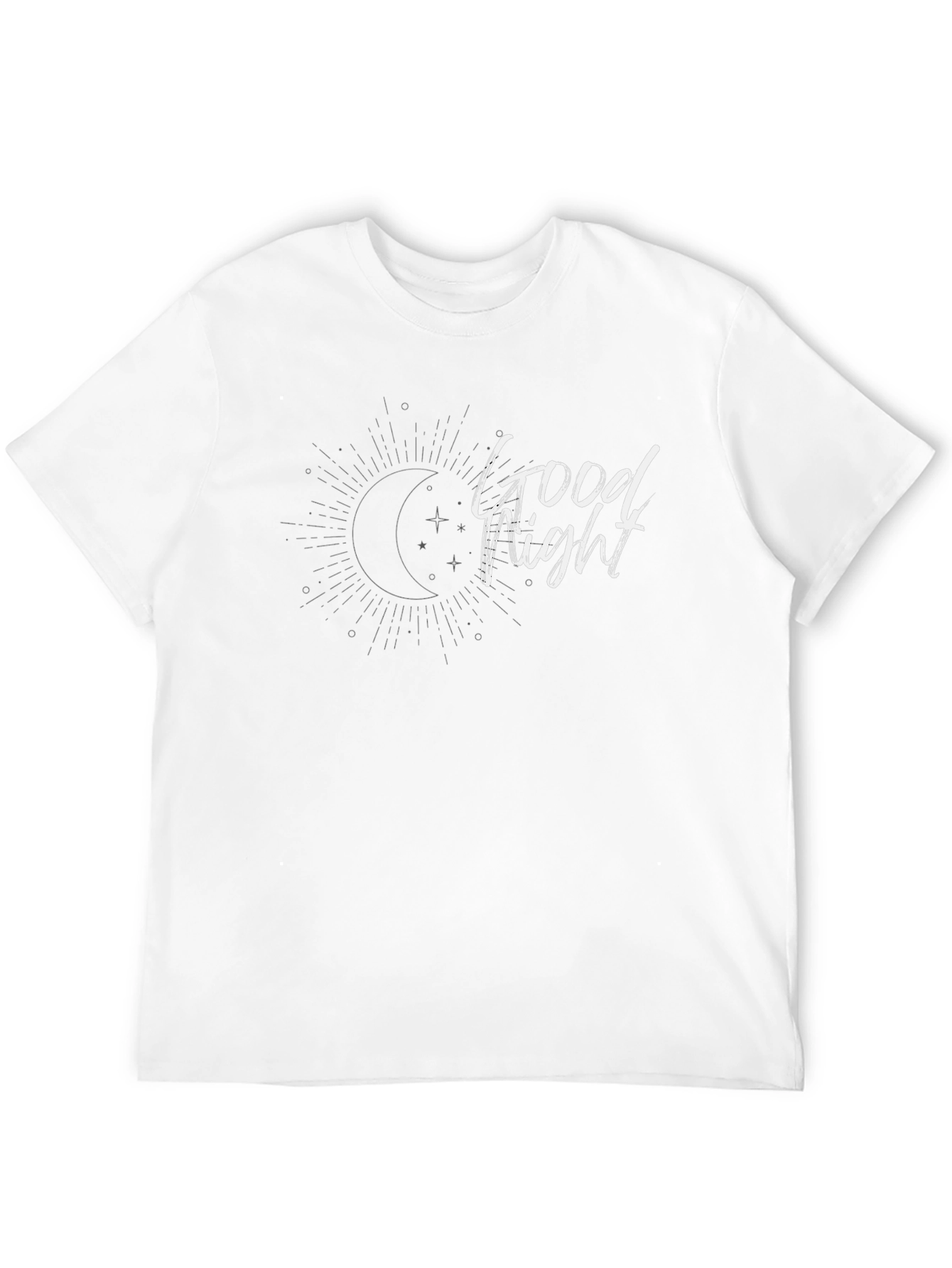 Good Night Graphic Tee - Black Casual T-Shirt