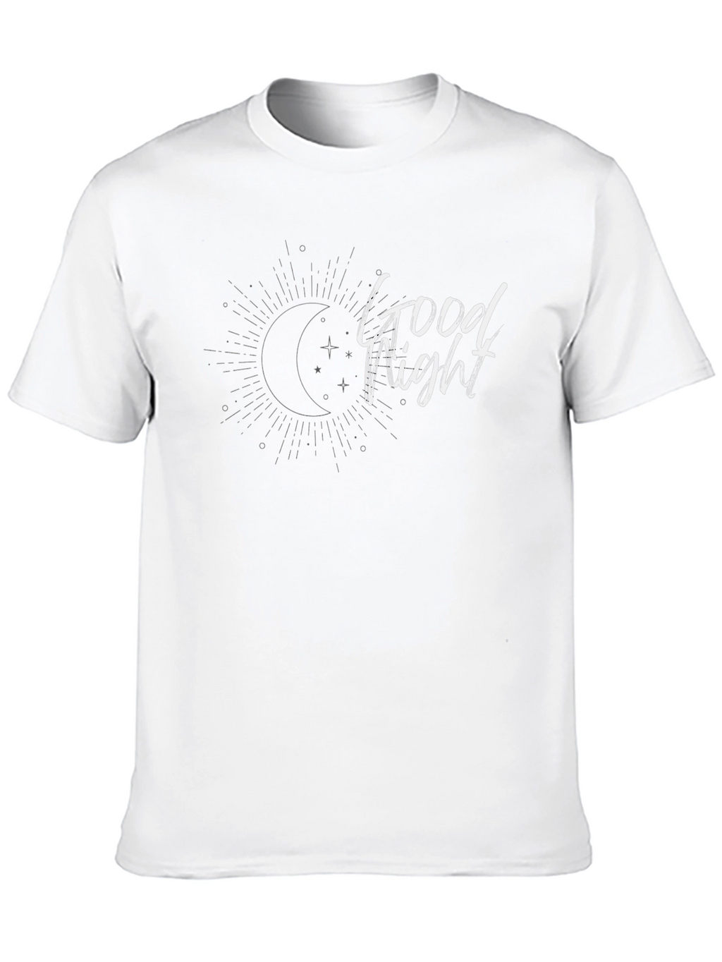 Good Night Graphic Tee - Black Casual T-Shirt