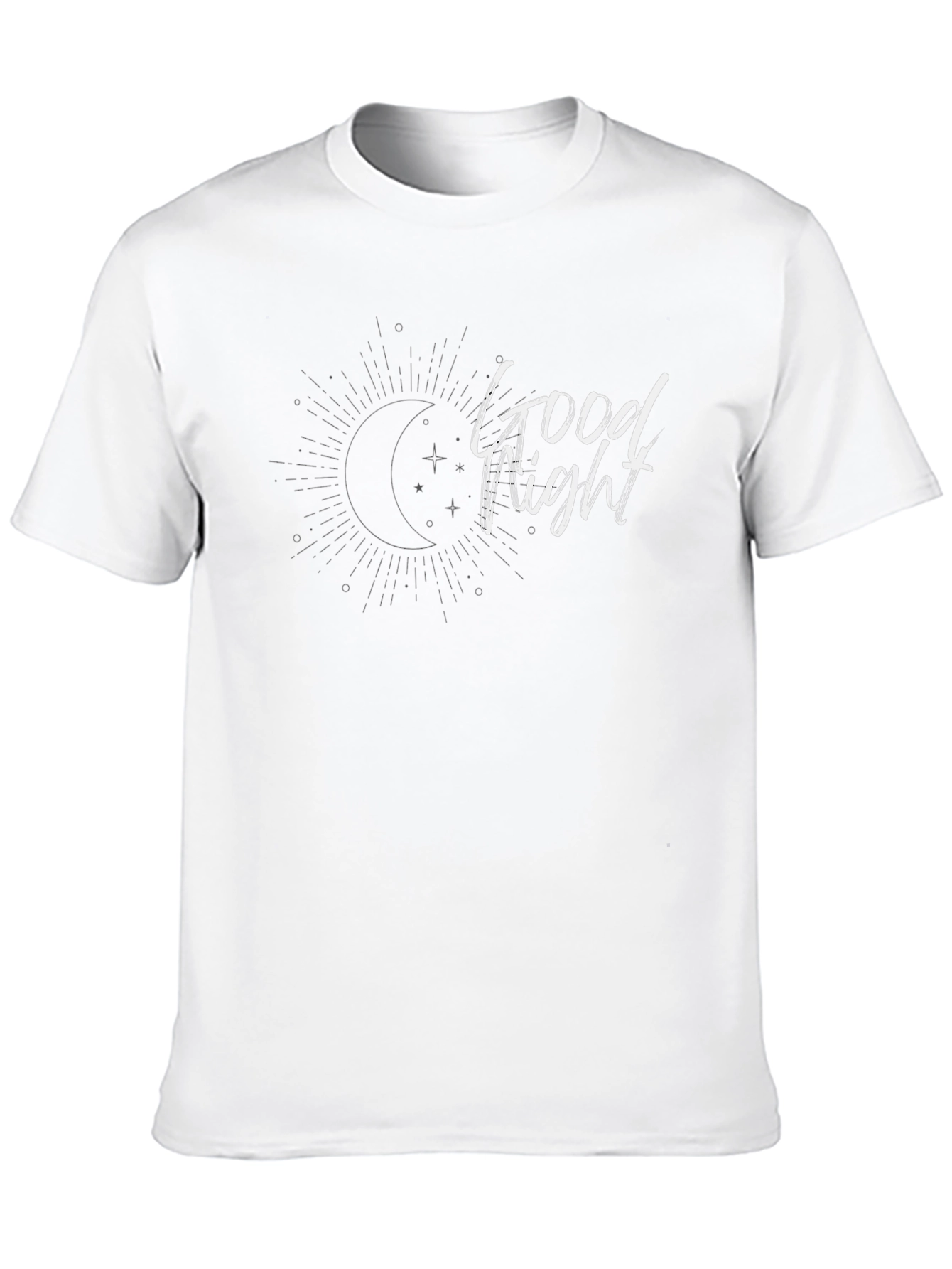 Good Night Graphic Tee - Black Casual T-Shirt