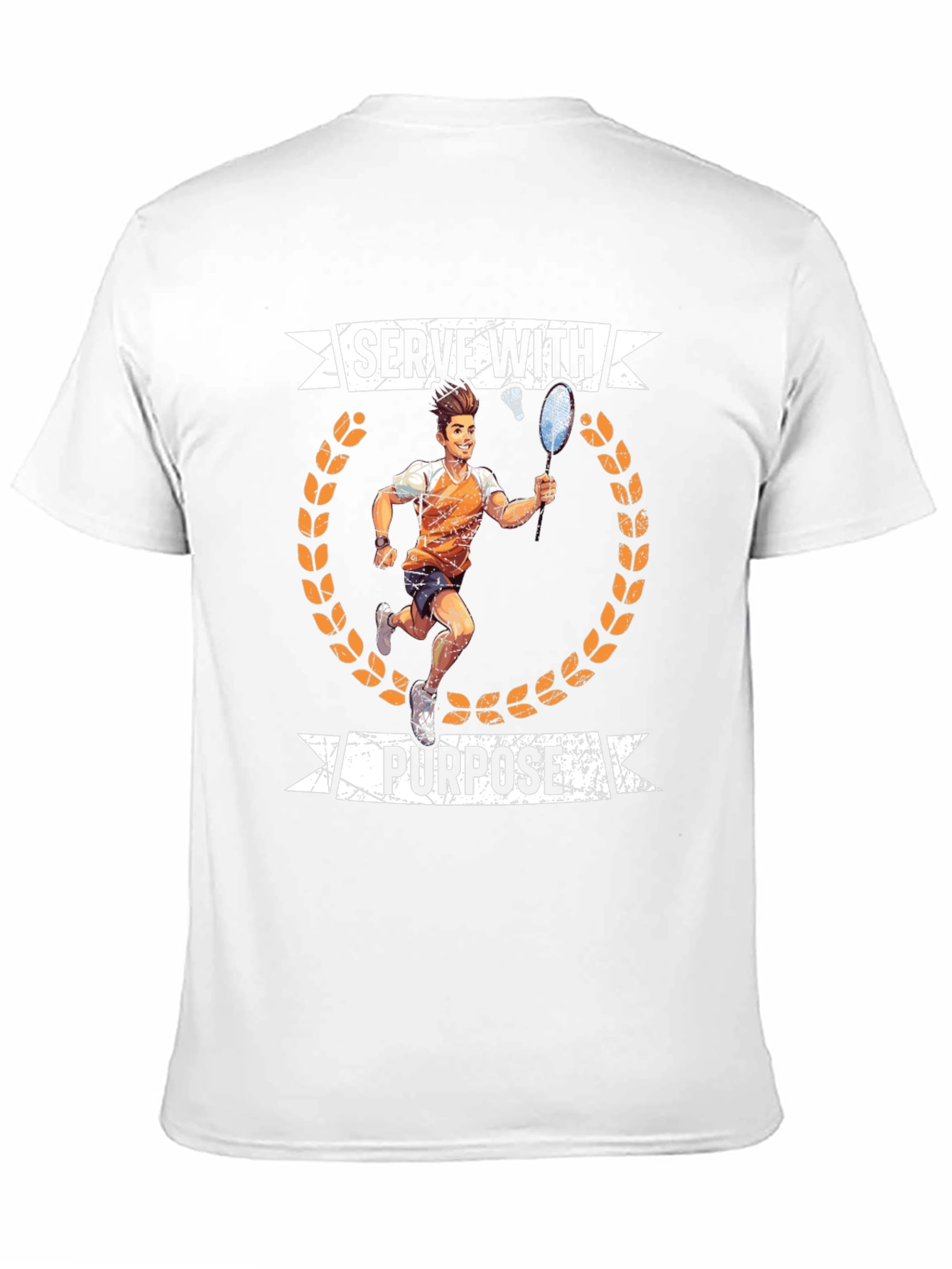 Serve With Purpose Badminton Graphic T-Shirt