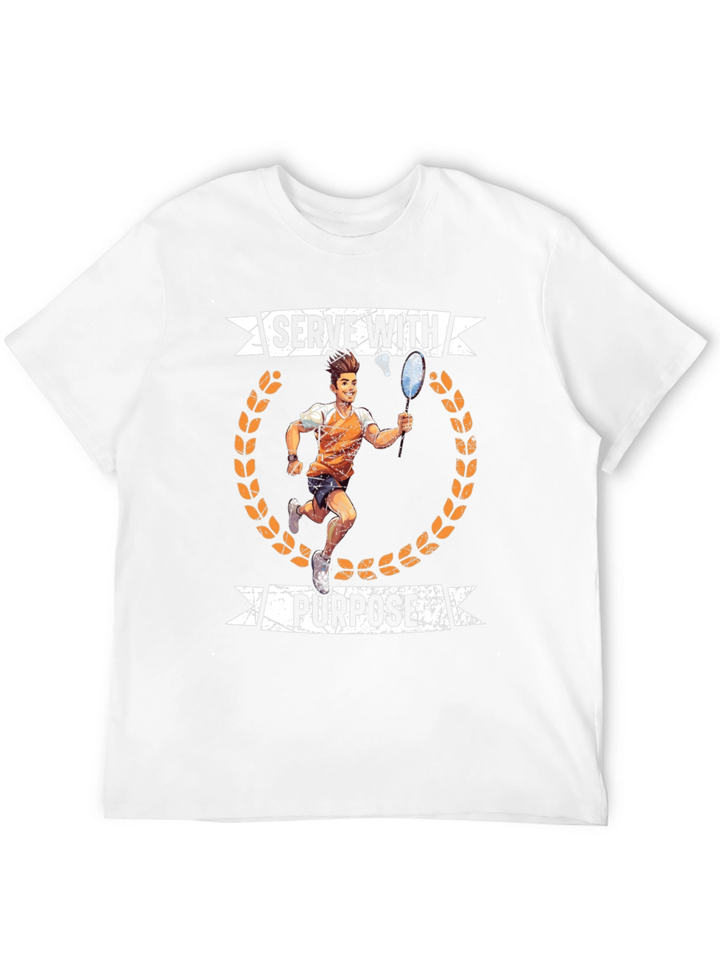 Serve With Purpose Badminton Graphic T-Shirt