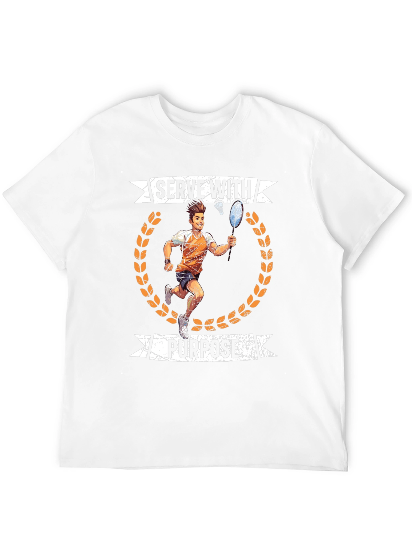 Serve With Purpose Badminton Graphic T-Shirt