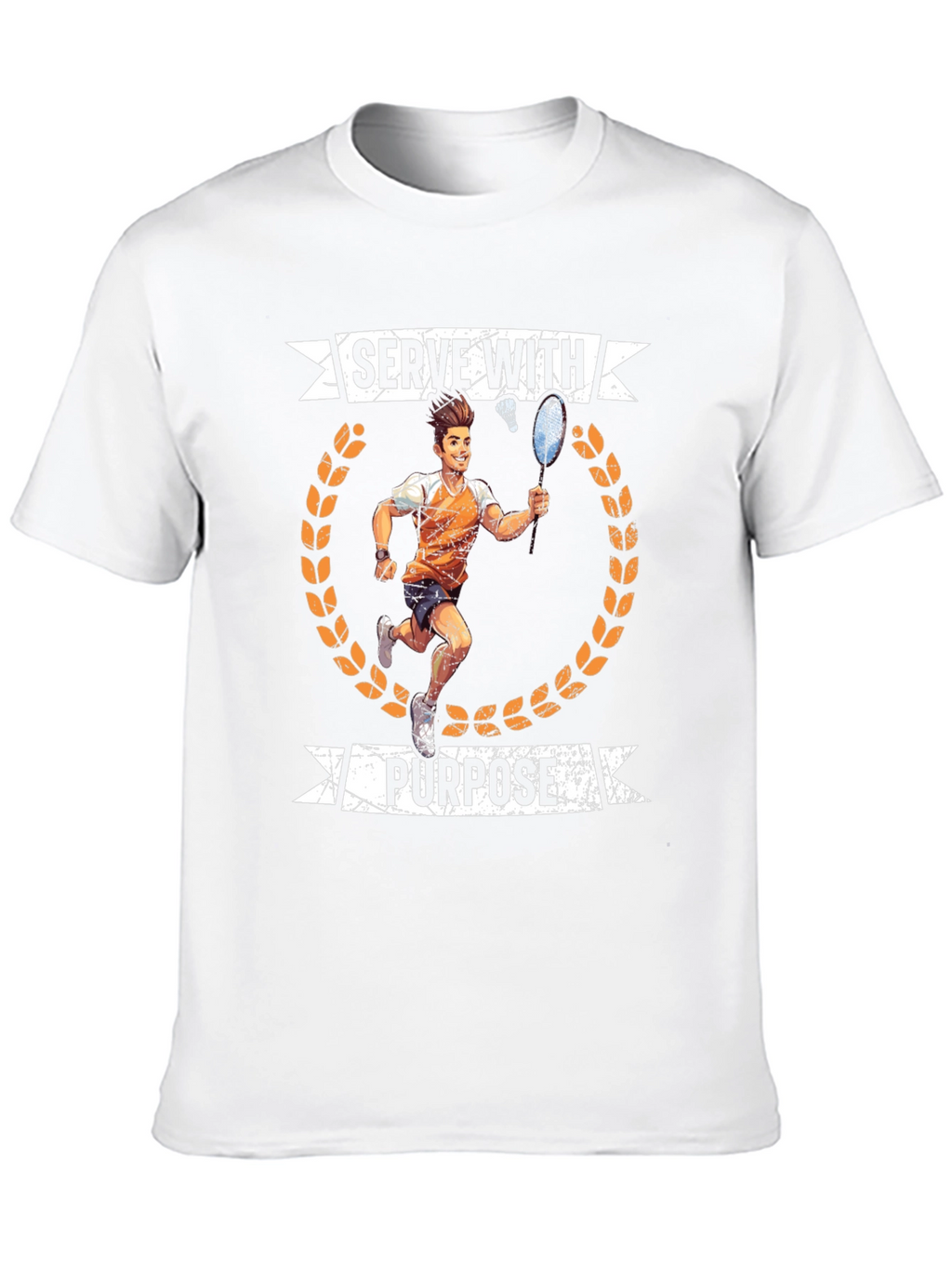 Serve With Purpose Badminton Graphic T-Shirt