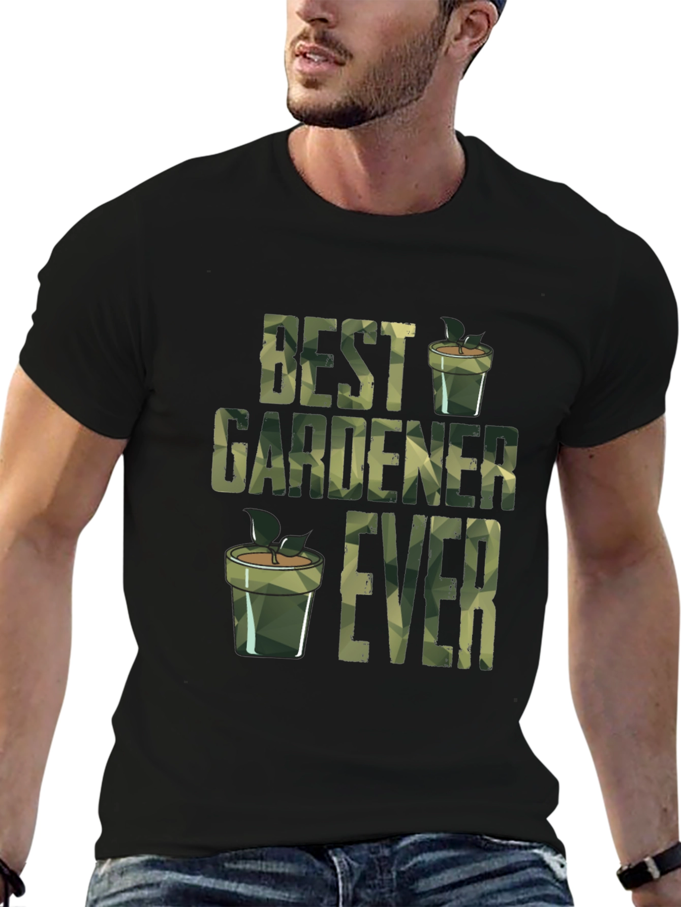 Best Gardener Ever Camo T-Shirt