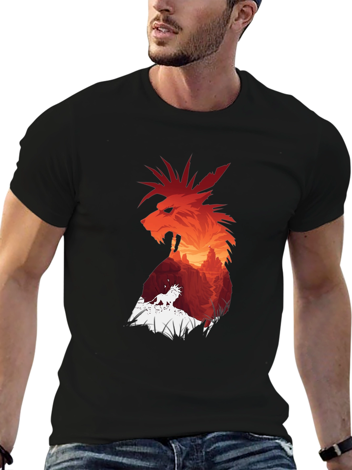 Red XIII T-Shirt - Final Fantasy VII Inspired