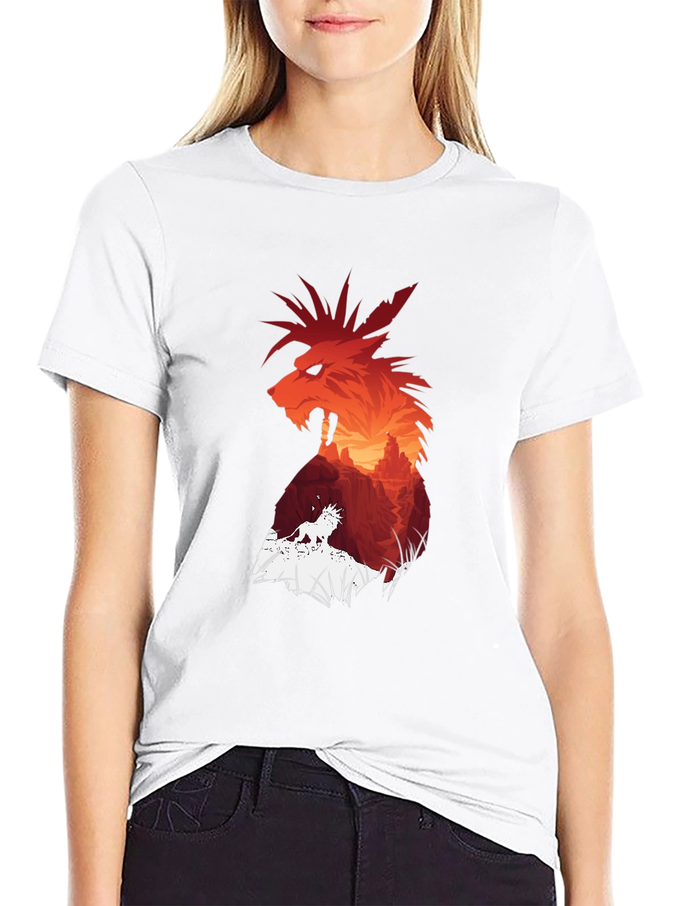 Red XIII T-Shirt - Final Fantasy VII Inspired