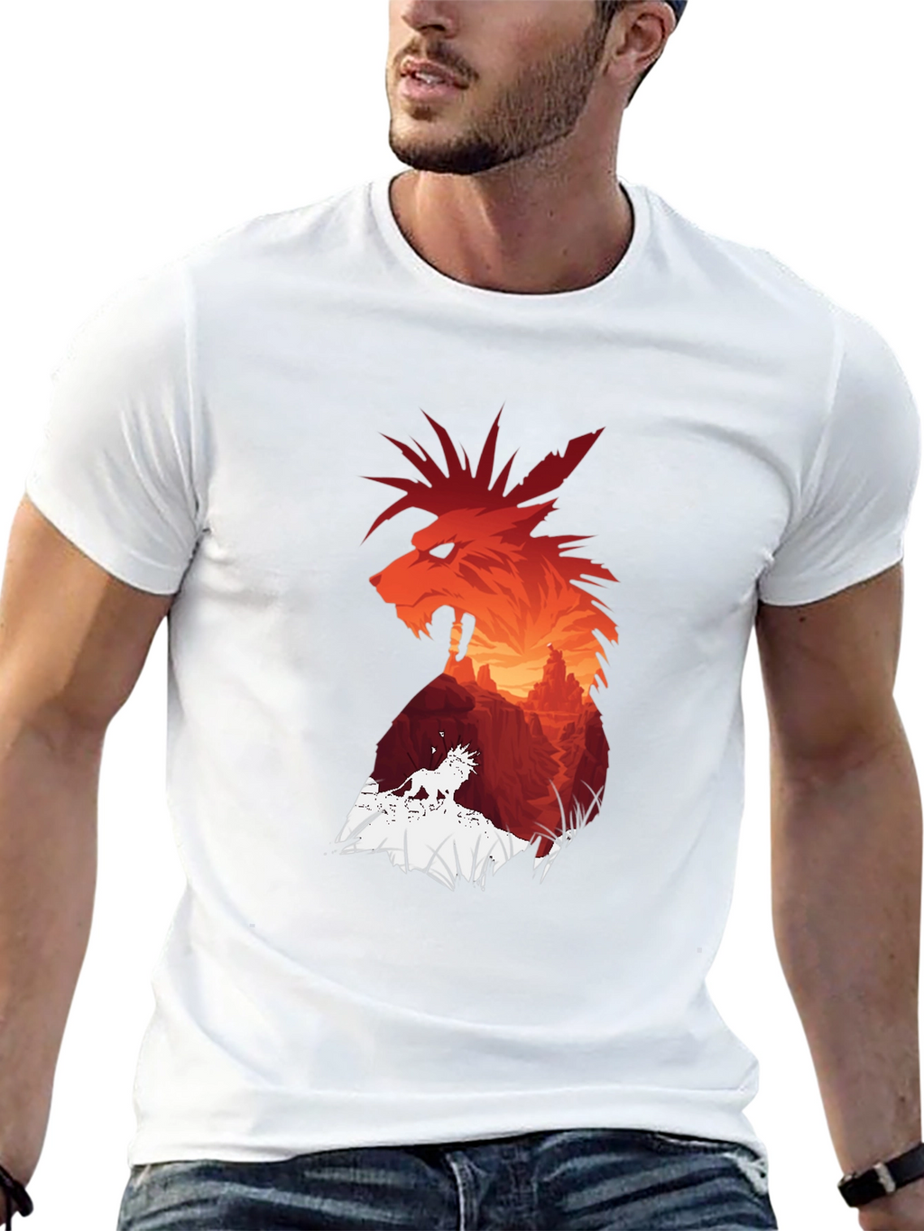 Red XIII T-Shirt - Final Fantasy VII Inspired