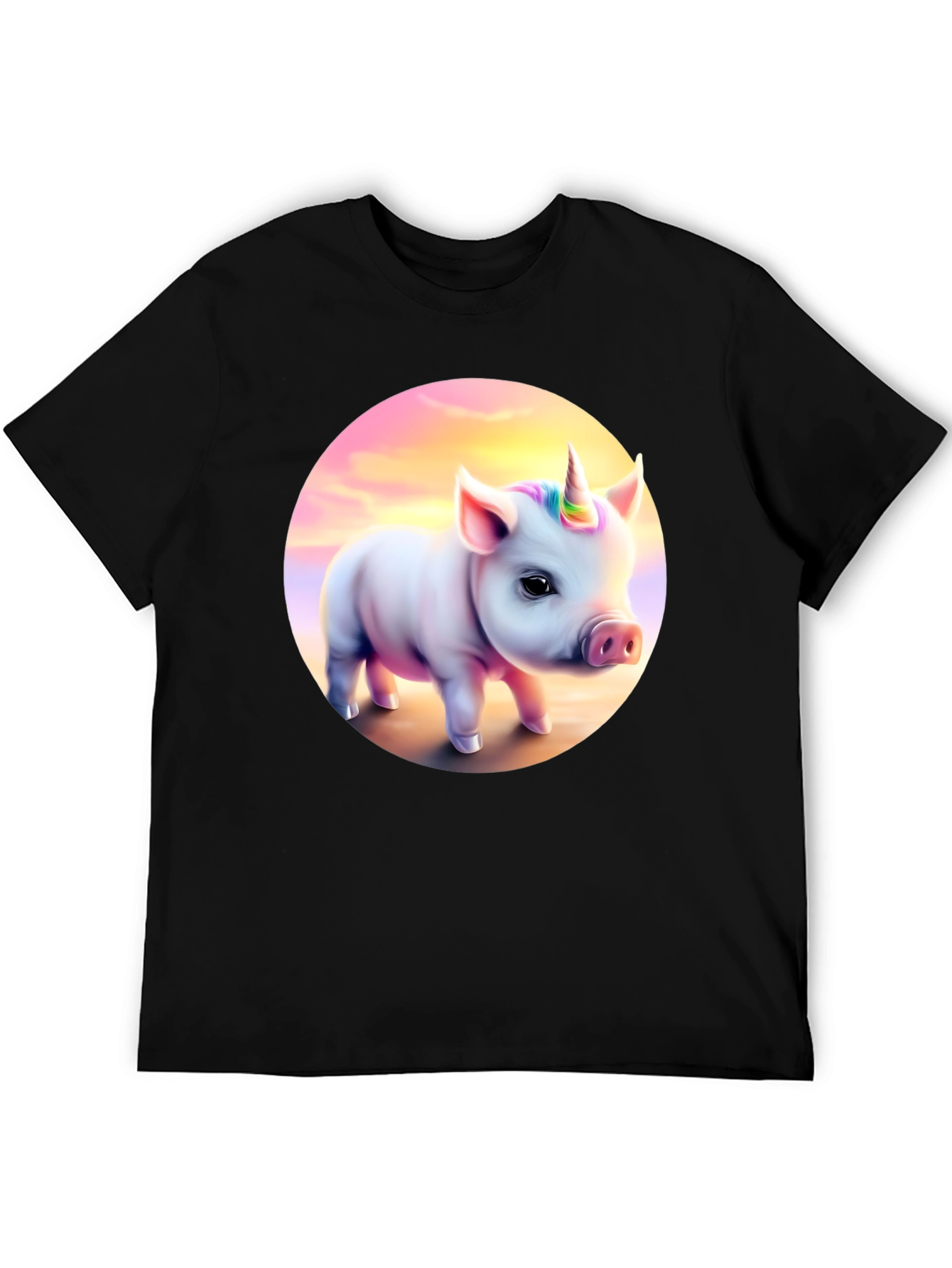 Pig Unicorn T-Shirt - Cute Animal Graphic Tee