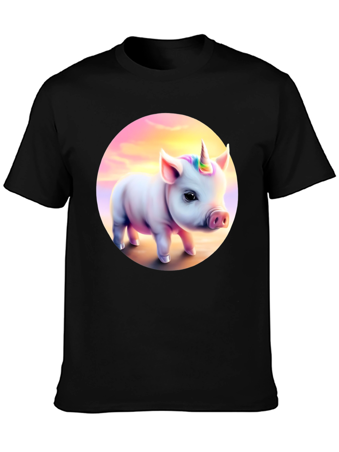 Pig Unicorn T-Shirt - Cute Animal Graphic Tee