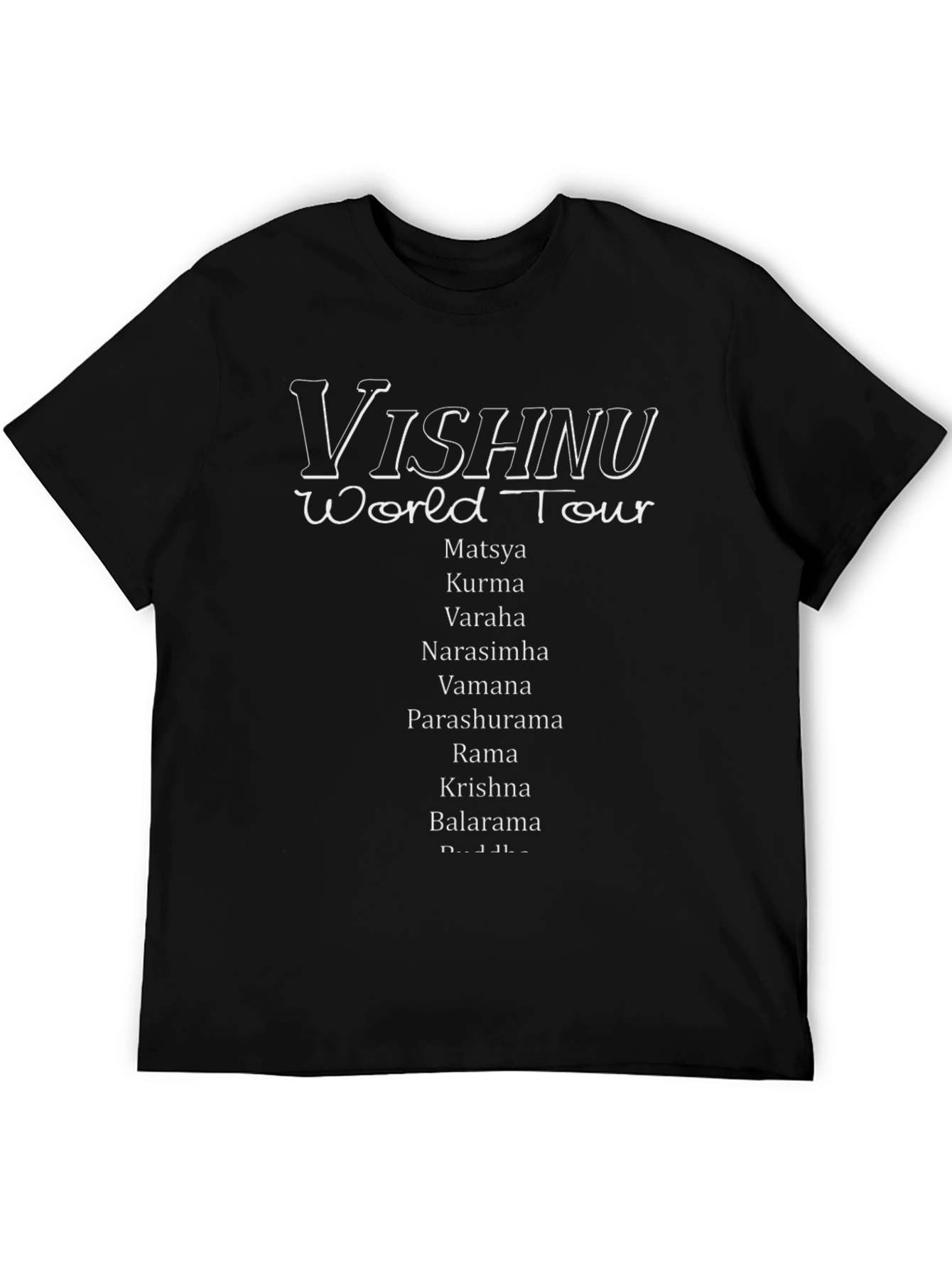 Vishnu World Tour Black Graphic Tee