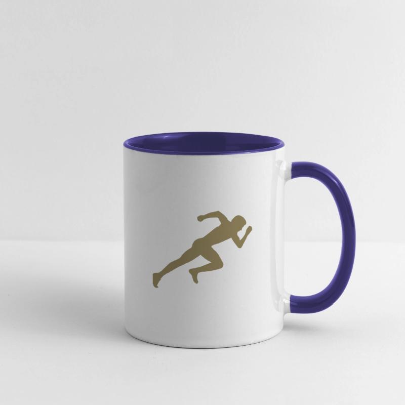 Minimalist silhouette sprinter sprinting running