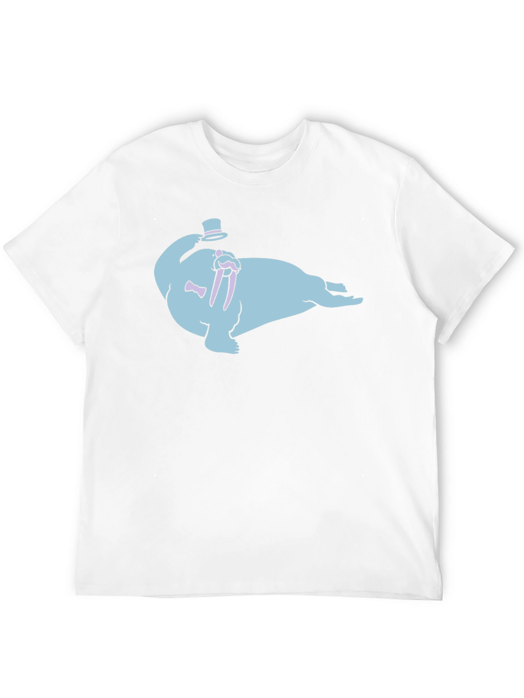 Gentleman Walrus Graphic T-Shirt - Black