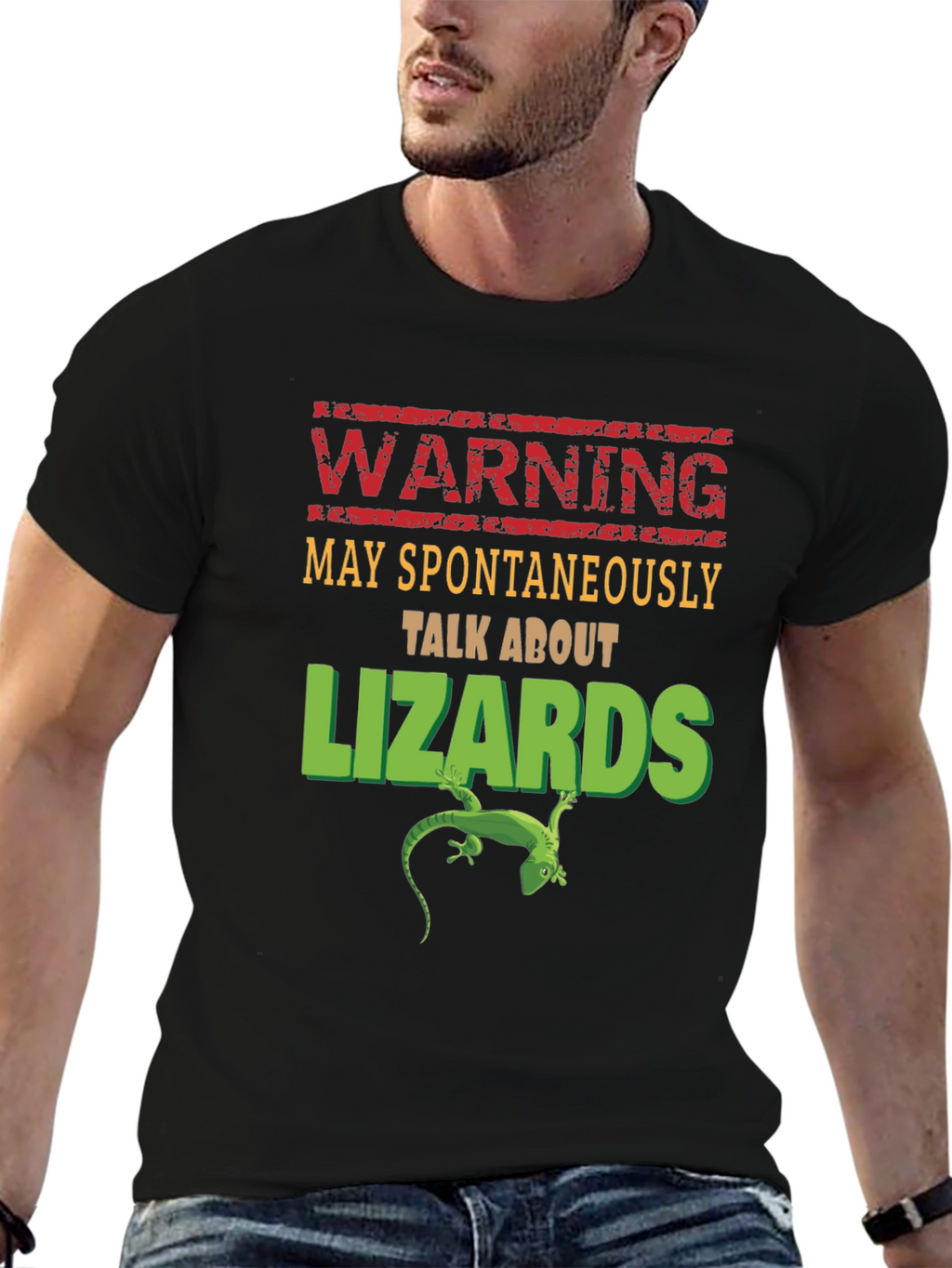 Warning: May Spontaneously Talk About Lizards T-Shirt