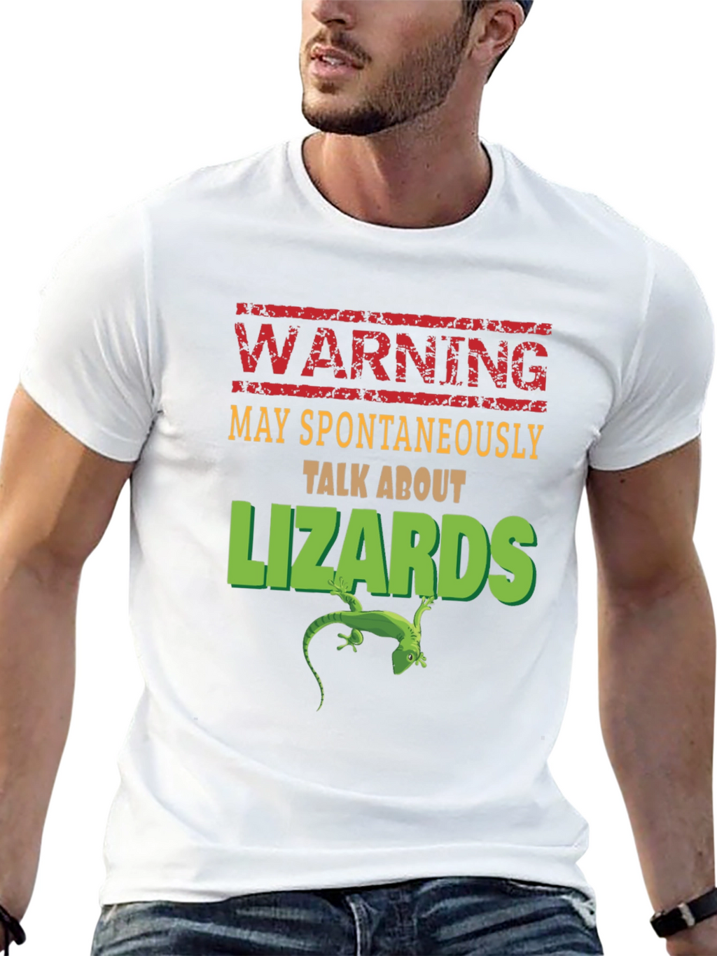 Warning: May Spontaneously Talk About Lizards T-Shirt