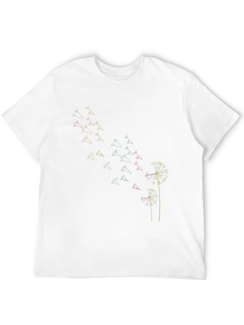 Dandelion Wish Graphic Tee - Soft Cotton Blend Shirt