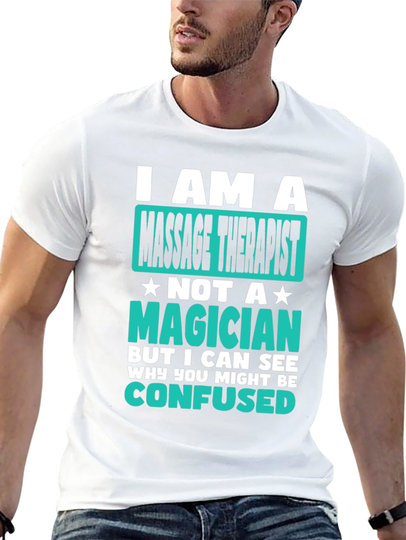 Massage Therapist T-Shirt Funny Magician Gift