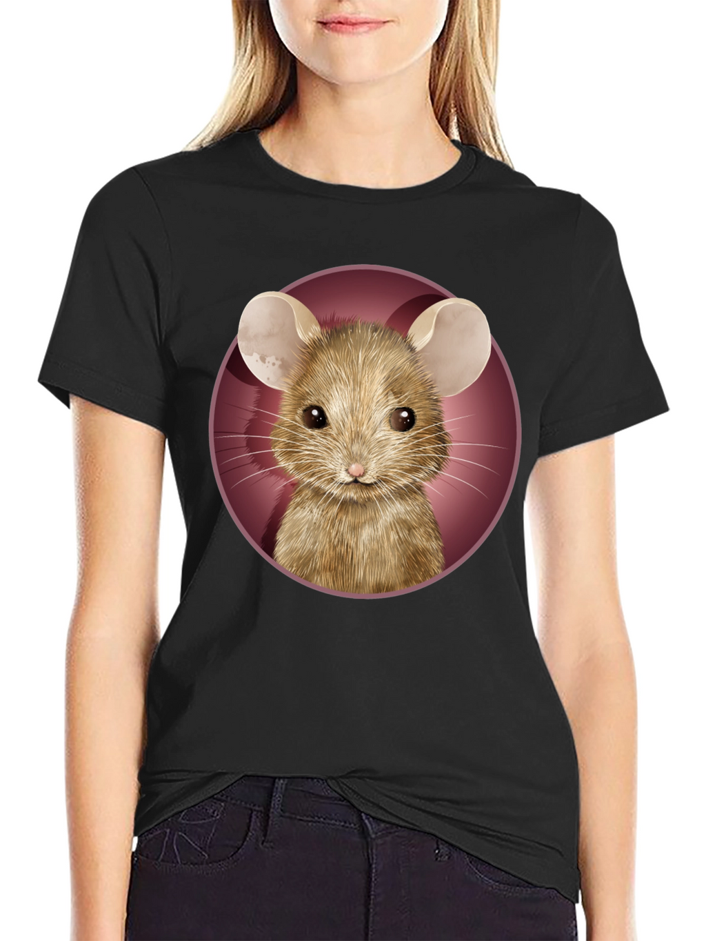 Mouse Graphic Tee - Cute Animal T-Shirt
