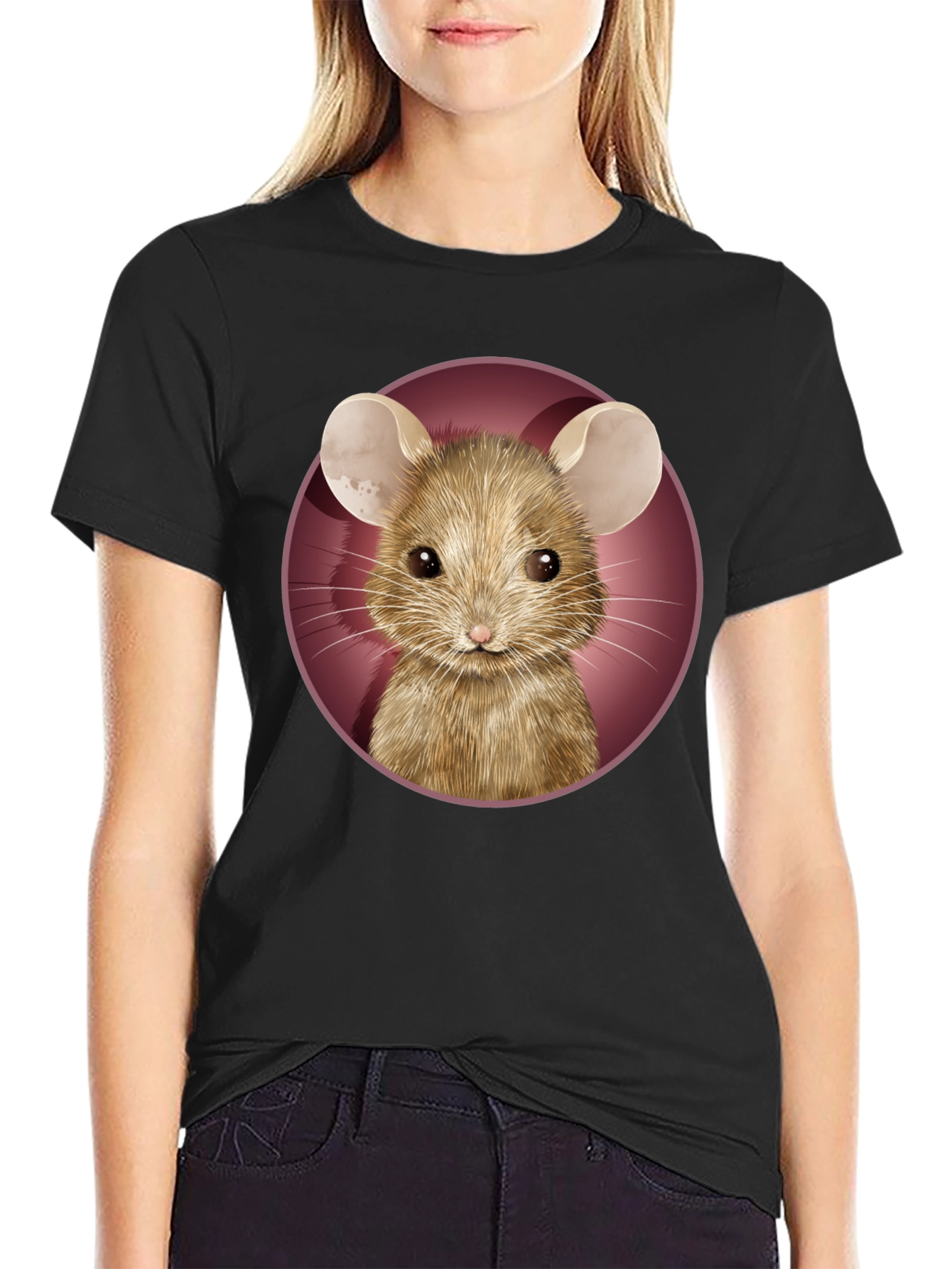 Mouse Graphic Tee - Cute Animal T-Shirt