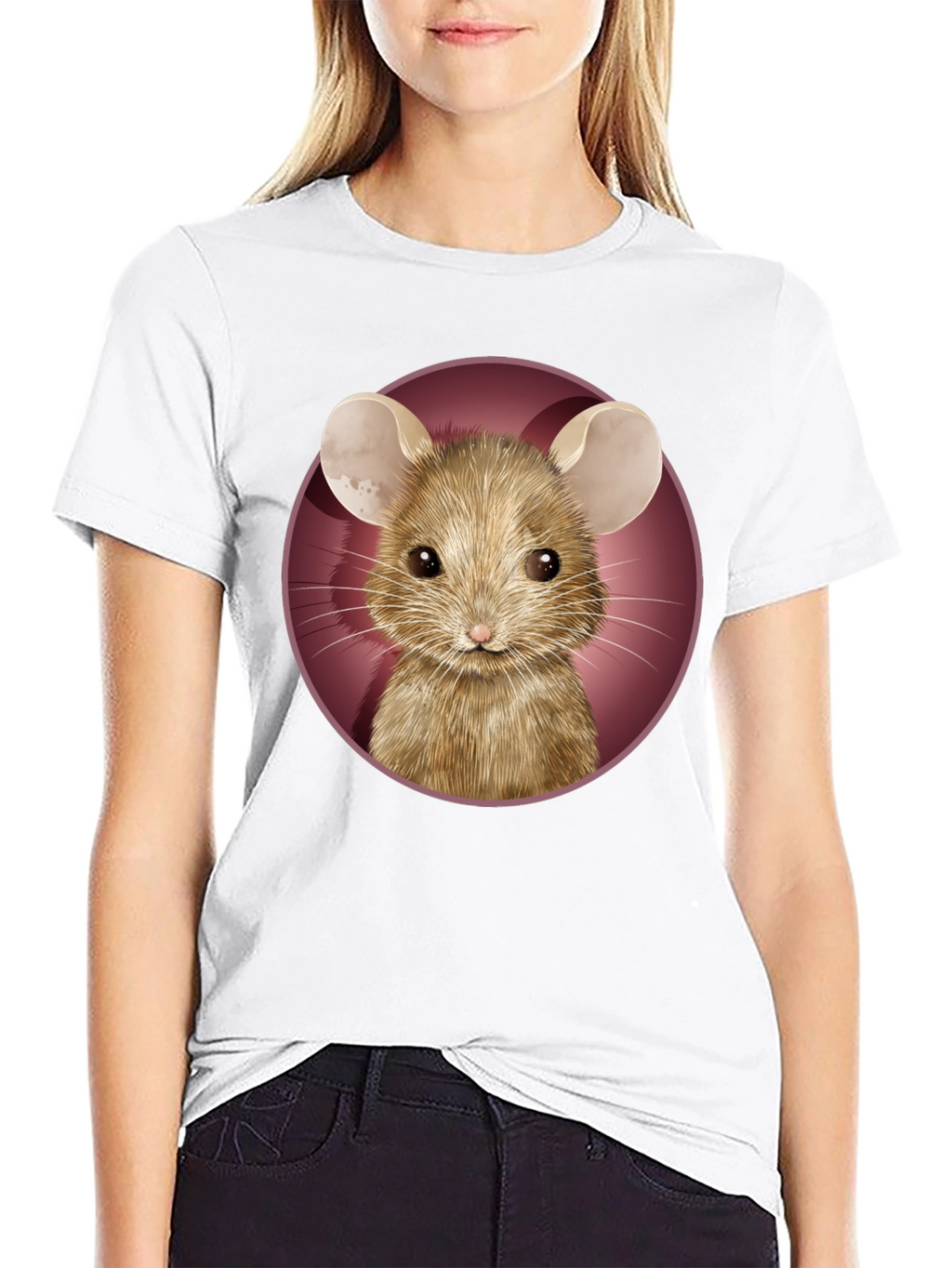 Mouse Graphic Tee - Cute Animal T-Shirt