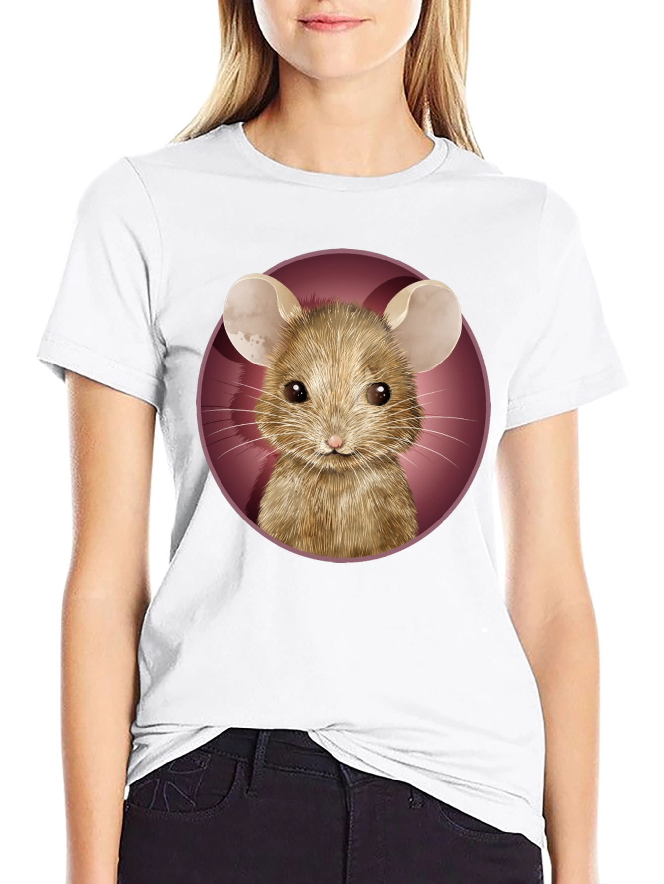 Mouse Graphic Tee - Cute Animal T-Shirt