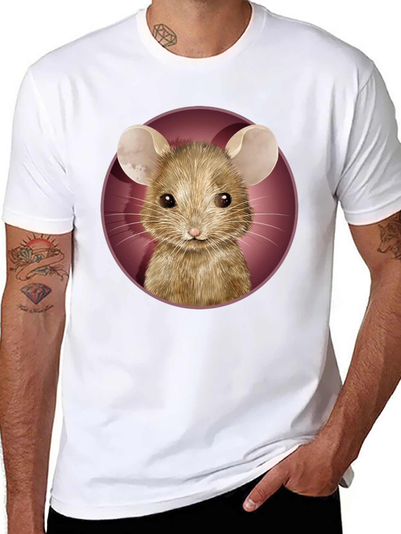 Mouse Graphic Tee - Cute Animal T-Shirt