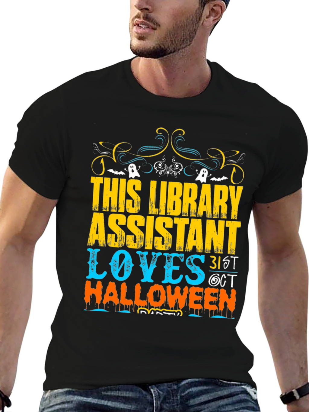 Library Assistant Halloween T-Shirt