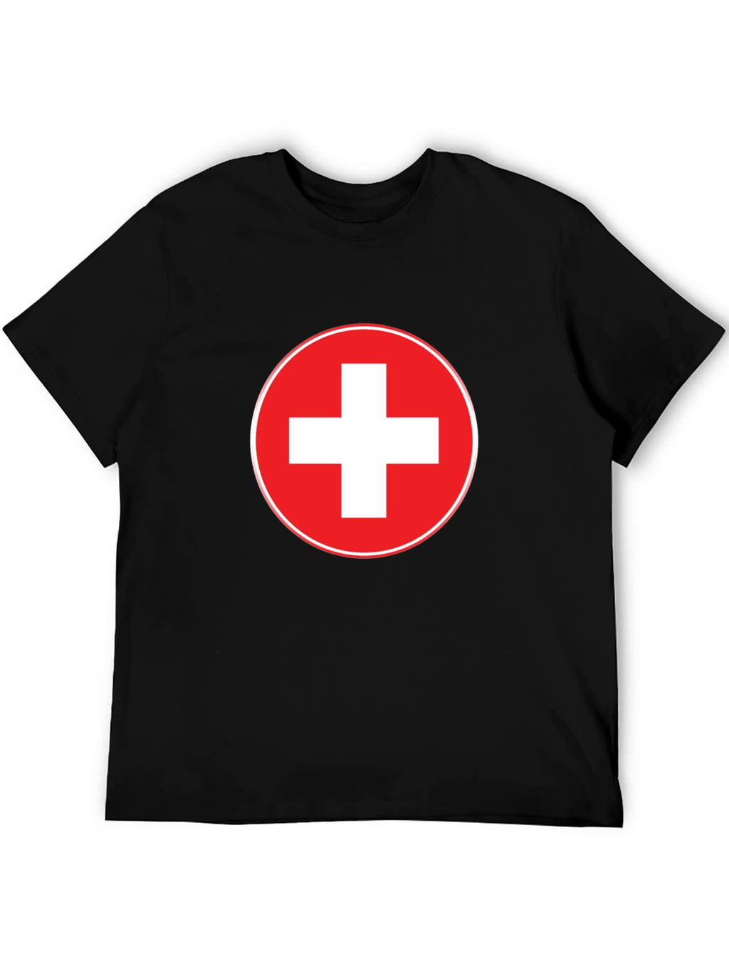 Swiss Flag T-Shirt - Red and White Cross Design