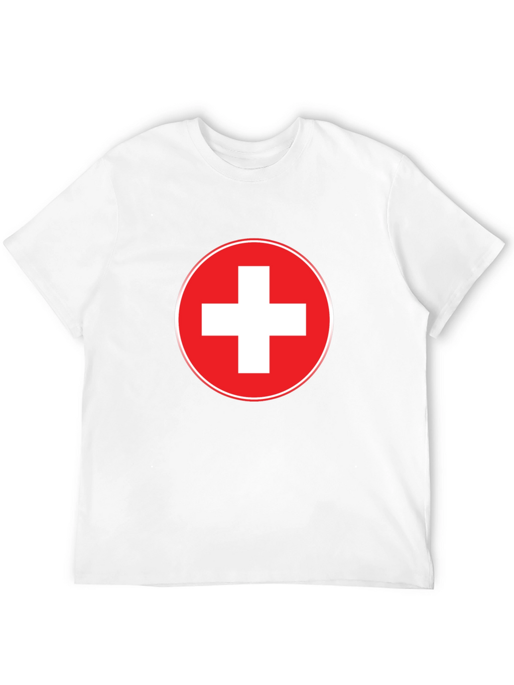 Swiss Flag T-Shirt - Red and White Cross Design