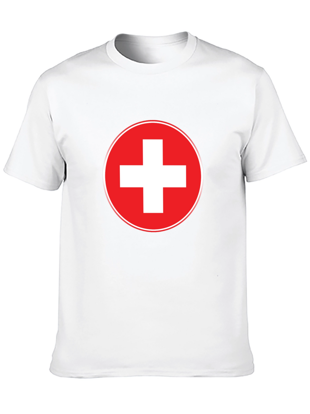 Swiss Flag T-Shirt - Red and White Cross Design