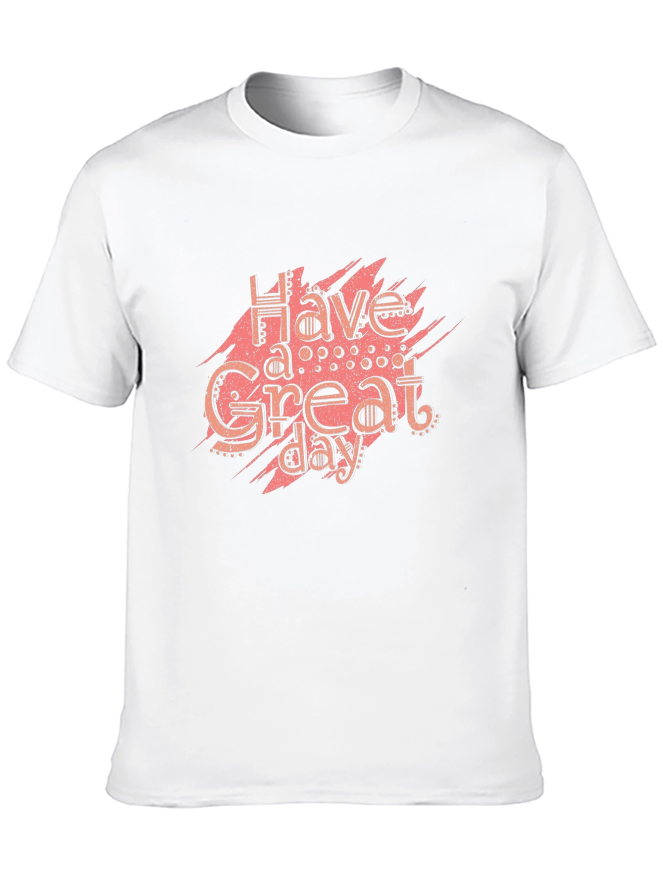 Have A Great Day Black Graphic Tee