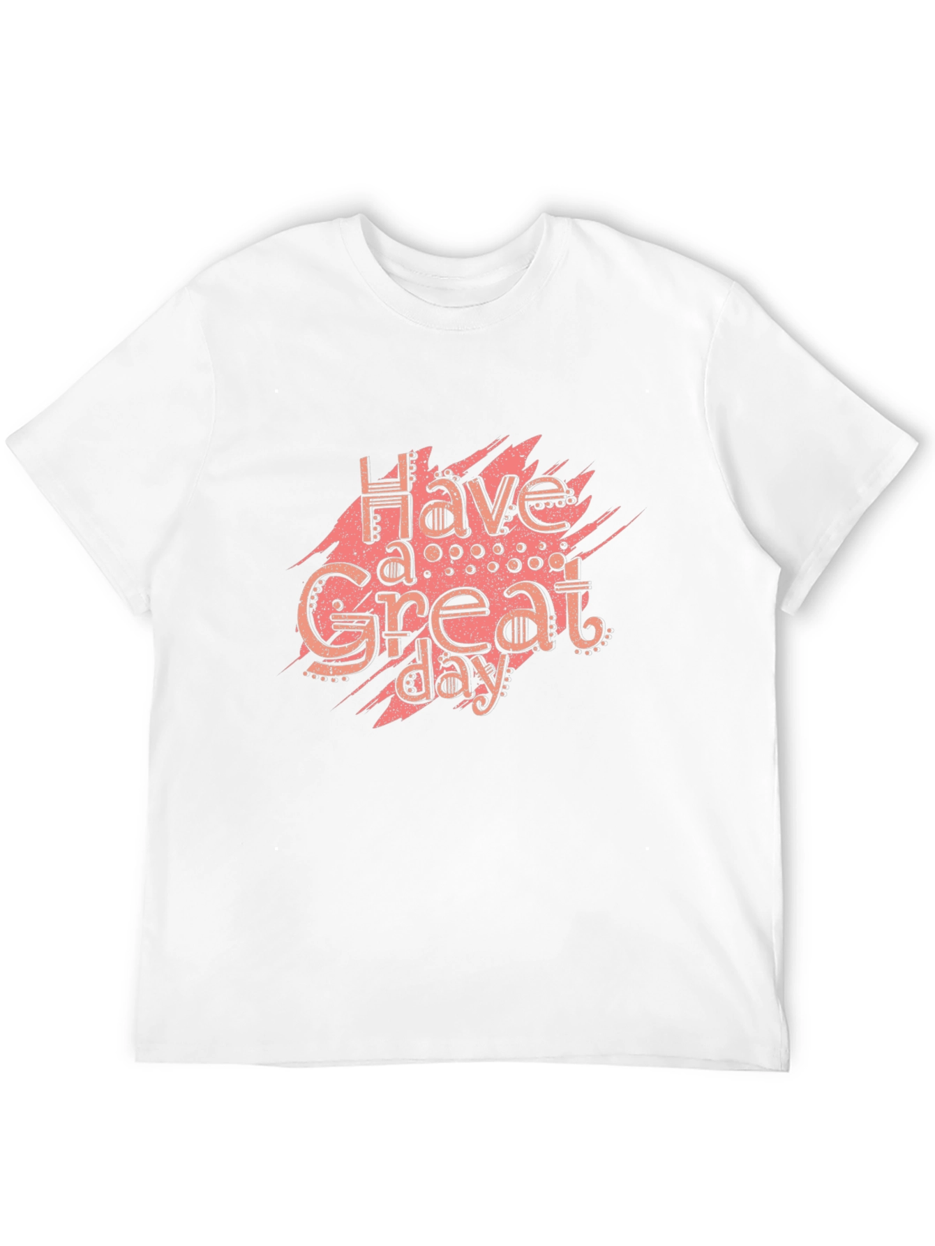 Have A Great Day Black Graphic Tee