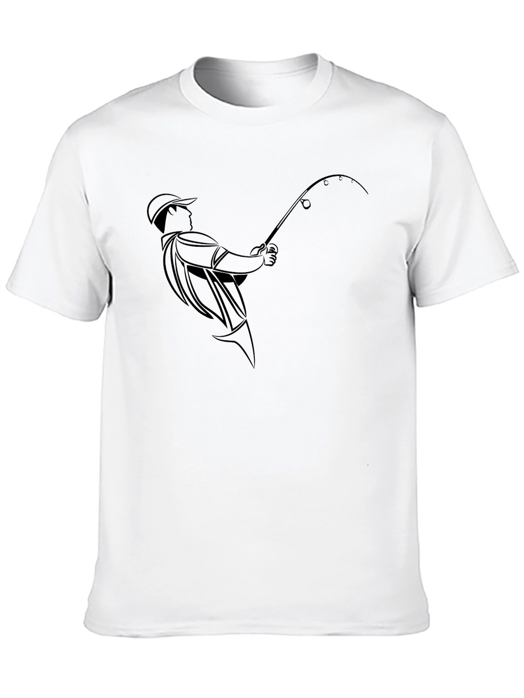 Fishing Enthusiast Black T-Shirt