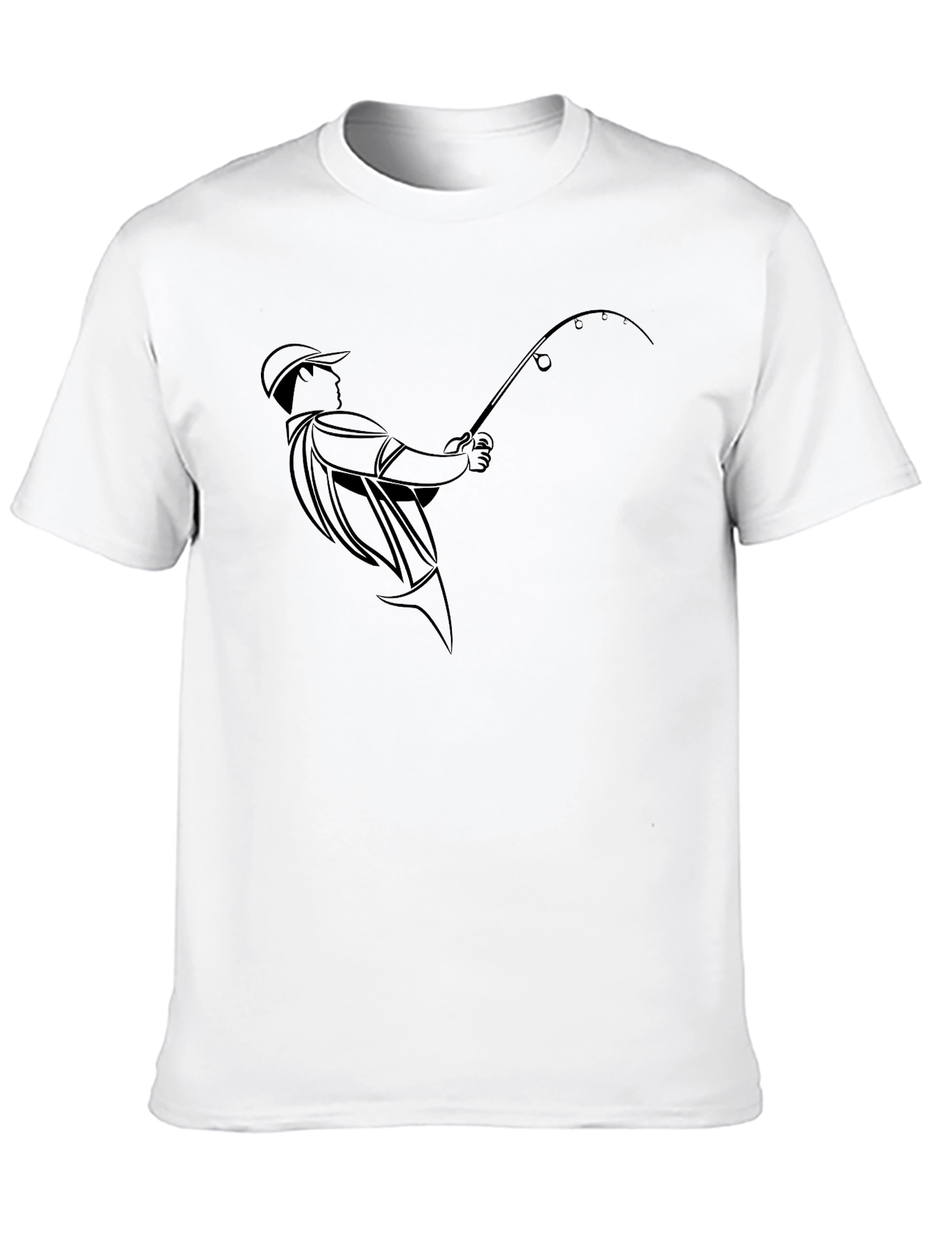 Fishing Enthusiast Black T-Shirt