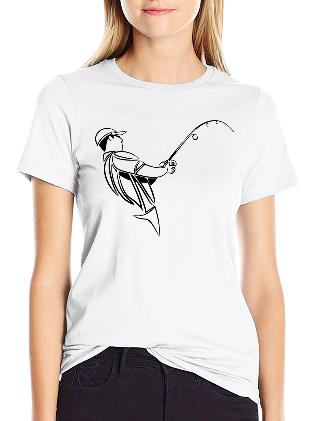 Fishing Enthusiast Black T-Shirt