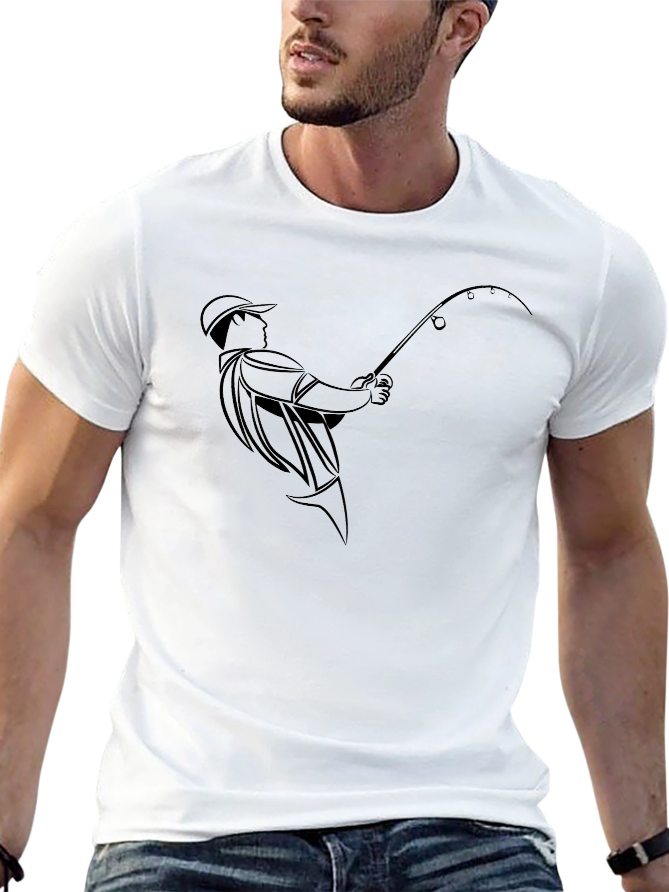 Fishing Enthusiast Black T-Shirt