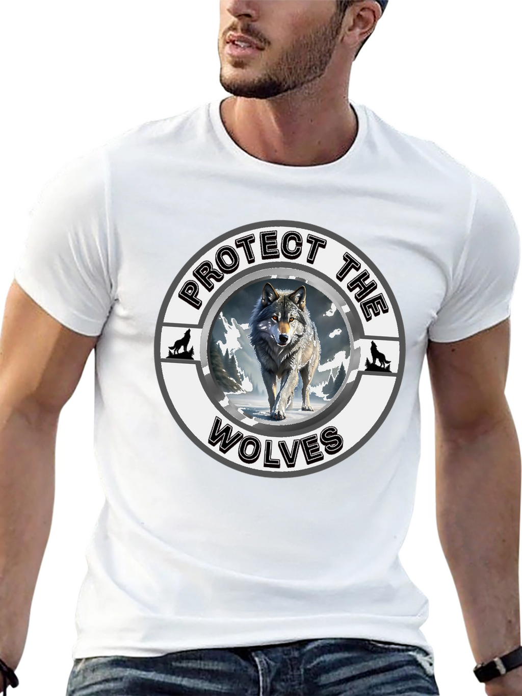 Protect the Wolves T-Shirt - Wildlife Conservation Tee