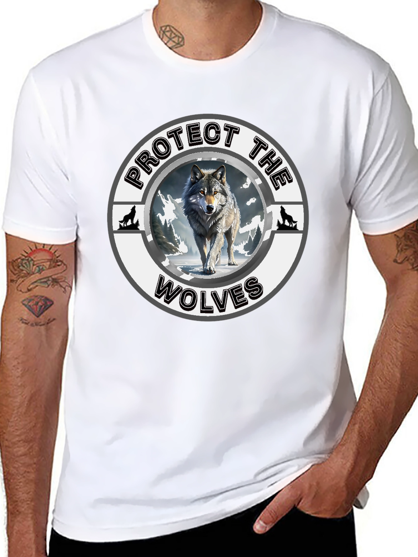 Protect the Wolves T-Shirt - Wildlife Conservation Tee