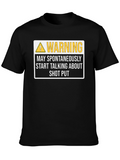 Warning: May Spontaneously Start Talking About Shot Put T-Shirt