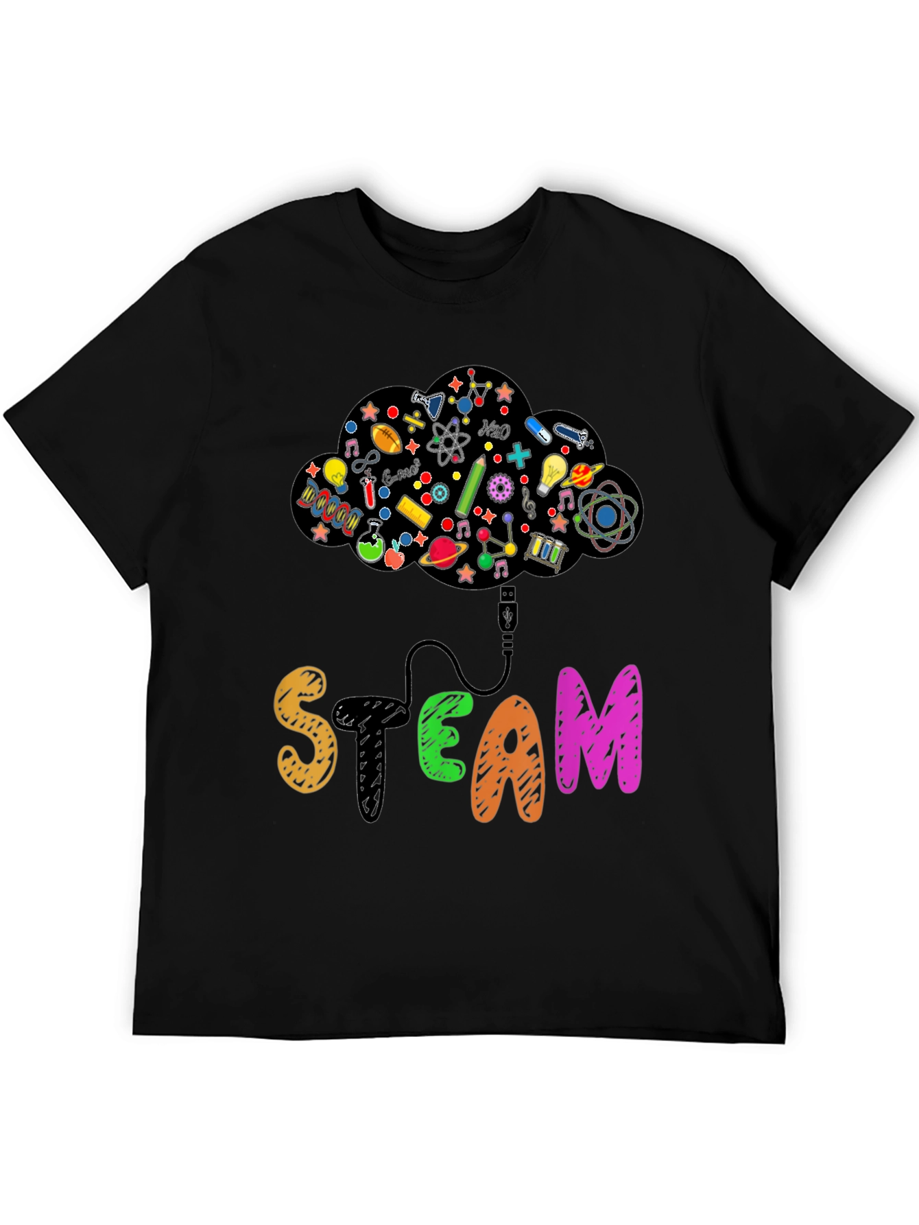 STEAM Cloud T-Shirt Science Tech Tee
