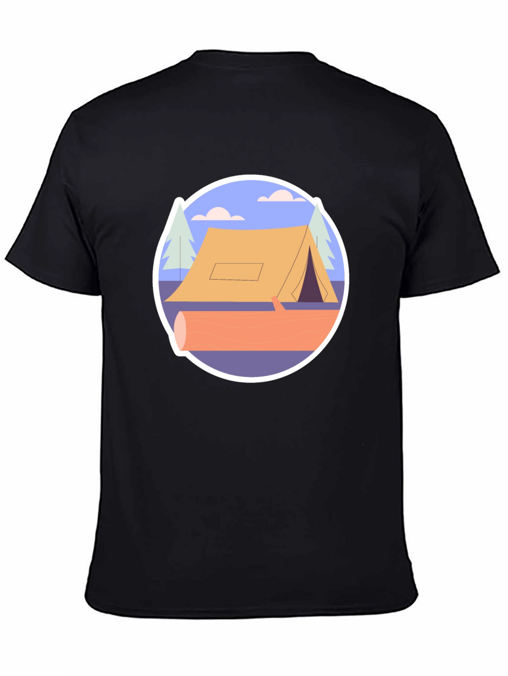 Camping Tent Graphic Tee - Nature Adventure Shirt