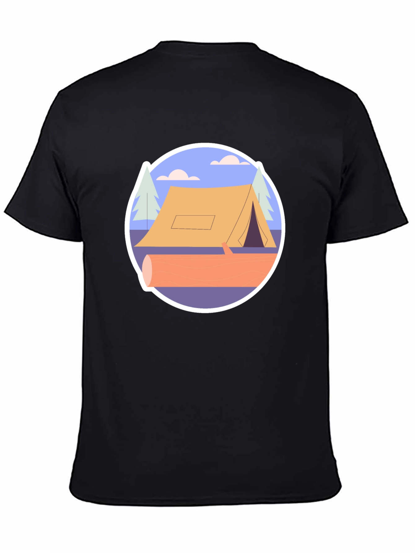 Camping Tent Graphic Tee - Nature Adventure Shirt