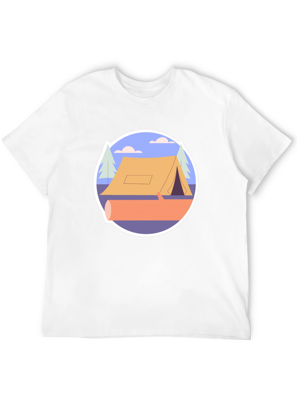 Camping Tent Graphic Tee - Nature Adventure Shirt