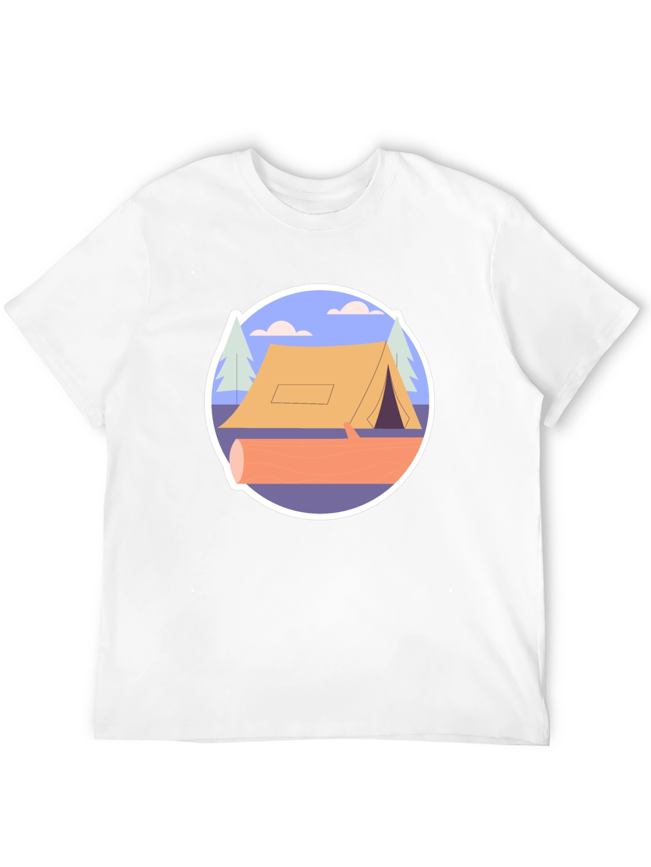 Camping Tent Graphic Tee - Nature Adventure Shirt