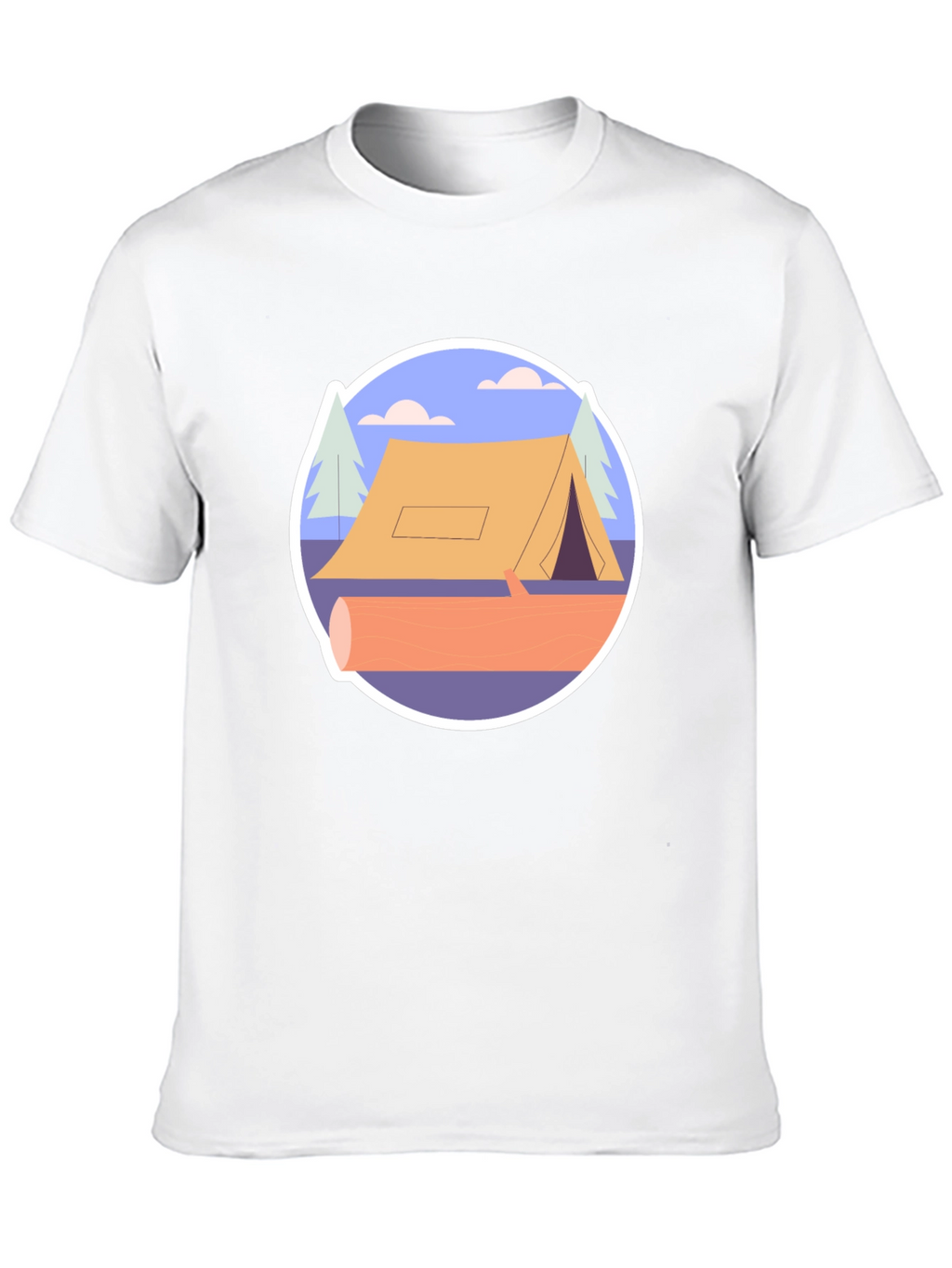 Camping Tent Graphic Tee - Nature Adventure Shirt