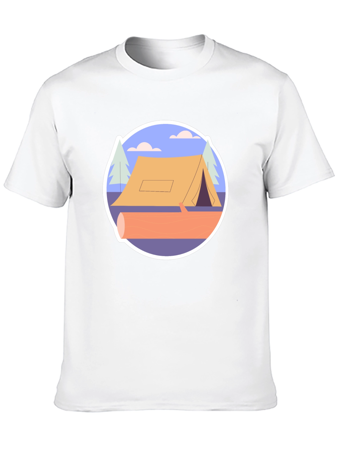 Camping Tent Graphic Tee - Nature Adventure Shirt